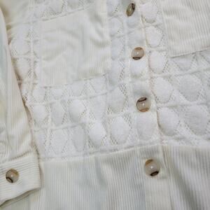 FYVE Corduroy Lace Button Up Shacket NWT Cottagecore Capsule Fairycore